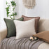 Chair,12x20 Inch Set 2,Brown Woaboy Decorative Linen Fringe Throw Pillow Covers Boho Farmhouse Soft Lumbar Cushion