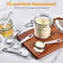 U-Taste Measuring Spoons Set of 5: 18/8 Stainless Steel for Dry and Liquid Ingredients