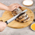10 Inch Serrated-Bread Knife, Black Full-Tang Stainless Sharp Wavy Edge for Slicing Bread
