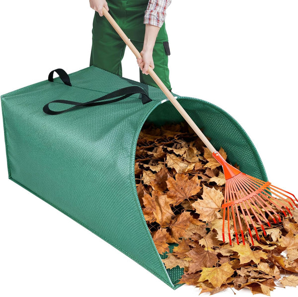 VICAMB 60 Gallon Leaf Collector,Collapsible Lawn & Leaf Bag,Heavy Leaves Pick up Tool