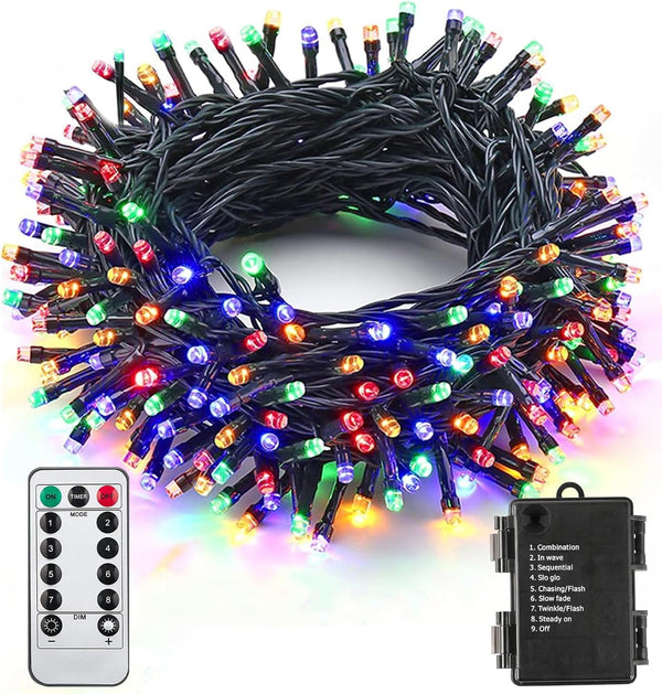 ITICdecor Christmas String Lights 33ft 100 LED Battery Fairy Lights for Indoor