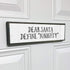 Xmas Wood Signs (Medium - Wood And Metal, Dear Santa Define Naughty)