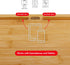 Dexas Prep-Tech Bamboo Cutting Board with Integrated Tablet Holder Groove, 12x16 Inches