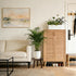 SEQUEDA Wood Plant Stands Indoor, Updated Single Plant Stand Modern Plant Table for Large Plants, Wooden Plant Stool