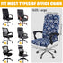 smiry Stretch Printed Computer Office Chair Covers, Soft Fit Universal Desk Chair Slipcovers