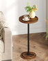 CHOEZON Drink Table, Small Round Side Table for Small Spaces, Thickened Base