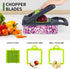 Vegetable Chopper, Onion Chopper, Pro 10 in 1 Multifunctional Slicer, Adjustable Vegetable Cutter with Container (Grey)