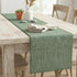 14x36 inch Coffee Table Runner Short Table Runner with Decorative Stitched Edge Natural Cotton Fabric Small Dresser