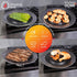 Kitchen + Home Indoor BBQ Stove Top Smokeless Grill, Stainless Steel with Double Coated Non Stick Surface