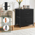 2 Closet, 11.8" 18" 20", Nightstand Upgraded, Small Drawer Dresser End Table Bedside Furniture, Wooden Top Fabric Bins