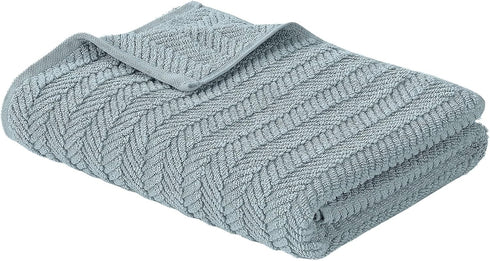 6-Piece 100% Set 2 2 2 Modern Threads Otis Cotton Towel Zero Twist Jacquard Chevron Includes Bath Towels, Hand Towels