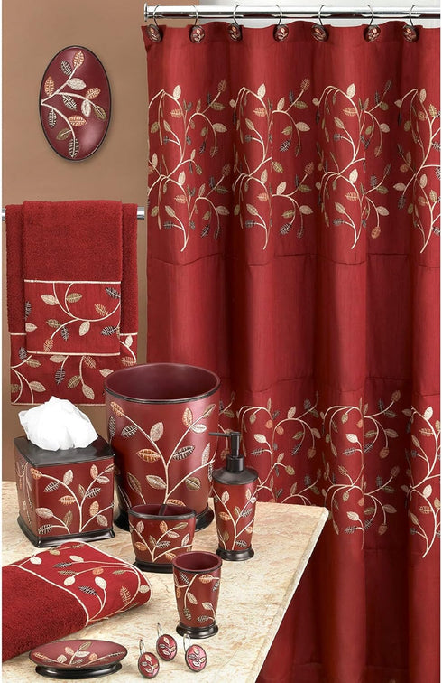 Popular Bath Aubury Collection Shower Hooks, Burgundy