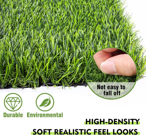 Kesfey Grass Table Runner, 12 x 72 Inch Synthetic Grass Rug Roll for Holiday Party Tabletop Decoration