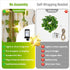 33FT 100 KASZOO LED Ivy Vine Lights - PVC Plug in Leaf String Lights with Remote & Timer, Pre-Wrapped Garland