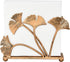 OwlGift Modern Ginkgo Leaves Design Napkin Holder, Metal Paper Napkin Storage for Kitchen, Bronze