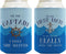 Captain First Mate Funny Boating Gifts Bundle 2 Pack Can Coolie Drink Coolers Waves