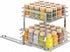 2 9.65"W 10.7"D 10.24" PanPanPal Pull Out Spice Rack Organizer for Inside Cabinet, Tier Metal Spice Organization