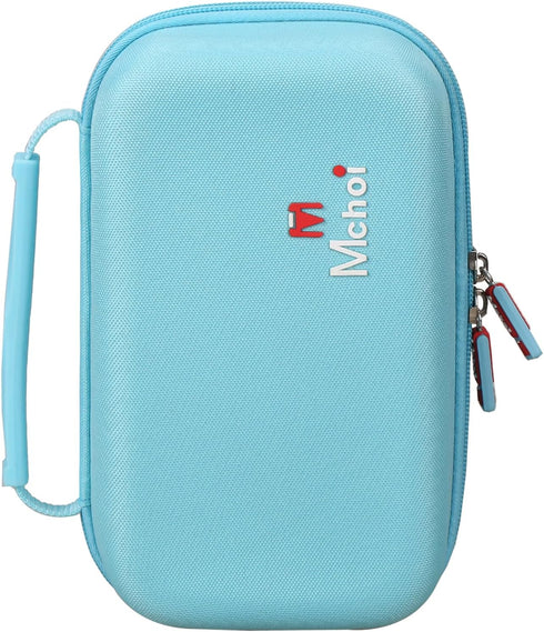 Mchoi Hard Case for Oliso M3Pro/M2 Mini Project Steam Iron, Travel Organizer Holders with Mesh Pocket, Case Only, Blue