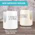White Ceramic Sponge Holder for Kitchen Sink – Cute Farmhouse Sink Caddy Organizer – Sponge Rest for Countertop