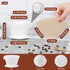 Segarty Coffee Dripper Set, White Silicone Pour Over Maker with 200PCS Size #2 Disposable Filters, 1-2 Cup