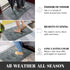 Yimobra Heavy Duty Front Entrance Door Mat 29.5x17 Inch, Sturdy Non Slip Rubber, All-Season Outdoor Indoor Mat