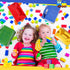 Leinuosen 24 Pcs Building Blocks Party Favors Cardboard Brick Party Boxes Supplies Brick Theme Gift Goodie Treat Paper