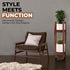 2-Tier (812), ROCCA Tall Plant Stand Indoor Adjustable Bamboo Plant Stand Wooden Corner Pedestal for Multiple Pots
