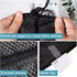 Polecasa Heavy Duty Large Mesh Laundry Bags, 2 Pack with ID Tag and Locking Drawstring Closure (Black)