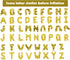 16 Inch Gold Letter Balloons, Mylar Foil Alphabet A-Z Balloons Set for Wedding Birthday Party Decoration