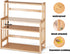 HYNAWIN Bamboo Spice Rack Storage Shelves, 3 Tier Standing Pantry Shelf for Kitchen Counter, Bathroom Countertop