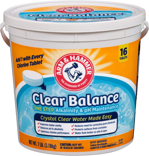 ARM & HAMMER Clear Balance Swimming Pool Alkalinity & pH Maintenance Tablets,