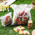 6 16oz Paterr Pcs Mushroom Themed Gifts for Women Christmas Canvas Tote Bag Makeup Bag Print Blanket Socks Glass Coffee