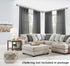 Charcoal Gray Sheer Curtains 45 Inches Long for Kitchen, Pair Set 2 Panels, Light Filtering Dark Grey