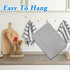 2 Pack Large 24x17 Inch Dish Drying Mats, Absorbent Microfiber Drainer Pads for Countertops and Sinks (Gray)