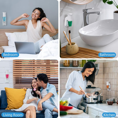 2 Pack Wall Fragrance Plug in Compatible with Bath and Body Works WallFlower Fragrance, ETL Certified, Precise Scent