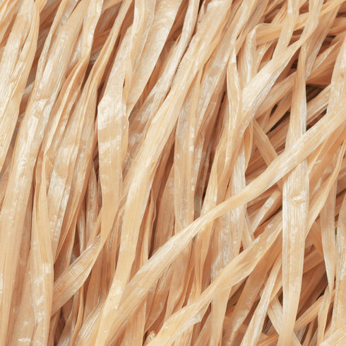 Luau Grass Table Skirt, Natural Hawaiian Table Skirt, Tropical Party Decorations, 9 Feet x 29.5 Inch