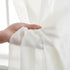 HLC.ME Ivory Sheer Voile Window Treatment Rod Pocket Curtain Panels, Set of 2 for Bedroom, Kitchen, Living Room (54 x
