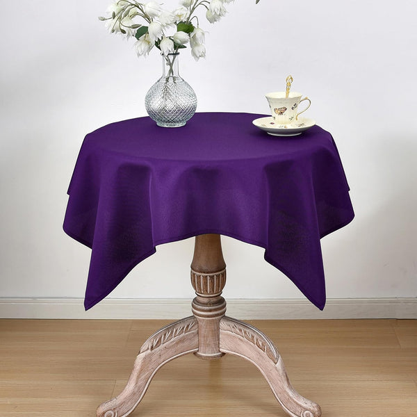 Viiamacki Square Small Tablecloth, 36 x 36 Inch, Stain and Wrinkle Resistant Machine