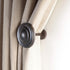 Deco Curtain Tieback Holdback Set of 2 - Spin Medallion Brown Oil Rubbed