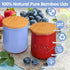 nlkacsy 12pack 4.9 oz Bamboo Jar Lid Compatible La Fermiere yogurt, Lid with Silicone Sealing Rings for Mouth Jars