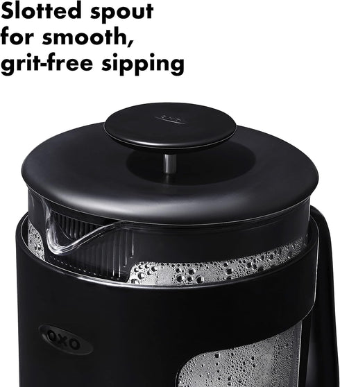 OXO Brew Venture French Press, 8 Cup, Black