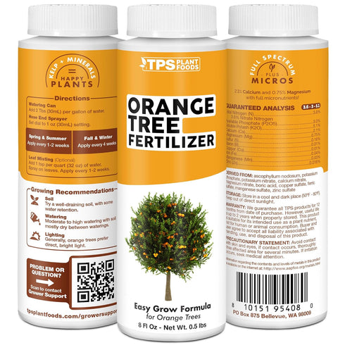 1 Orange Tree Fertilizer Liquid Plant Food for More Fruit, Better Flowering & Stronger Root Development, Gallon