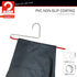 Mawa by Reston Lloyd Non-Slip Space-Saving Clothes Hanger, Reverse Hook Trouser Series with Single Rod for Pants, Red,