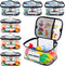 Tesuko 6 Pack Clear Toy Storage Bag with Name Tag& Manual Pocket,
