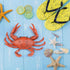 2-Pack) AUEAR, Plastic Crab for Decor Artificial Sea Life Creatures, Simulated Animal Home Party Creative Gift (Red