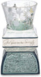 Pavilion Gift Company Mother-5.5" Holiday Tealight Holder, Teal