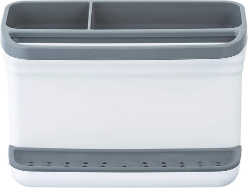 Glad Kitchen Sink Organizer Caddy, 2 Compartments for Sponge, Soap, and Dish Cloth with Drain Holes