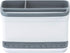 Glad Kitchen Sink Organizer Caddy, 2 Compartments for Sponge, Soap, and Dish Cloth with Drain Holes