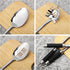 3-Piece Stainless Steel Serving Spoons Set with Slotted Spoon, Serving Spoon, and Spaghetti Spoon