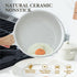 SENSARTE Nonstick Ceramic Frying Pan Skillet, 8-Inch Omelet Pan, Healthy Non Toxic Chef Pan, Induction Compatible Egg Pan with Heat Resistant Handle, PFAS-Free, White by SENSARTE